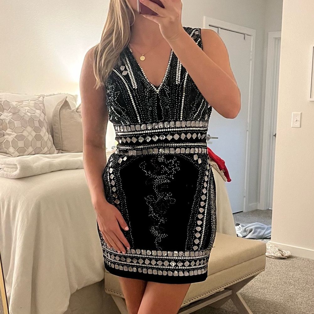 Endless Rose Small Sequin beaded detail dress